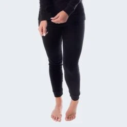 Devant -Horizon Glacial 2 pantalons thermiques sous vetements femmes polaire noir 1