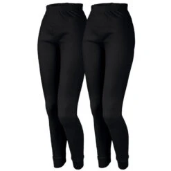 2 Pantalons Thermiques | Sous-vêtements | Femmes | Polaire | Noir