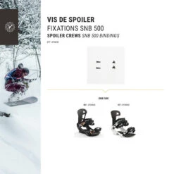 Devant -Horizon Glacial 2 vis de spoiler pour 1 seule fixation de snowboard wedze 1