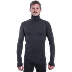 Baselayer Merino Bold Outdoor Men's Long Sleeve Roll Neck Anthracite Petit -Horizon Glacial baselayer merino bold outdoor mens long sleeve roll neck anthracite petit 2