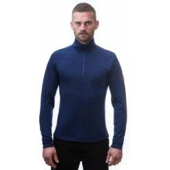 Baselayer Merino Extreme Outdoor Men's Long Sleeve Half Zip Blue Medium -Horizon Glacial baselayer merino extreme outdoor mens long sleeve half zip blue medium 4