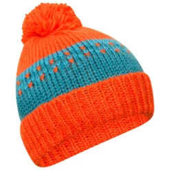 Dare 2b Bonnet BOFFIN Enfant (Rouge Orangé / Bleu Sarcelle Foncé) -Horizon Glacial bonnet boffin enfant rouge orange bleu sarcelle fonce 2