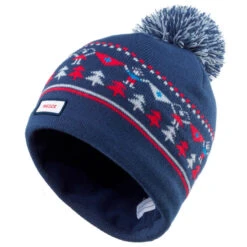 WEDZE BONNET DE SKI ENFANT - JACQUARD - BLEU MARINE -Horizon Glacial bonnet de ski enfant jacquard bleu marine 3