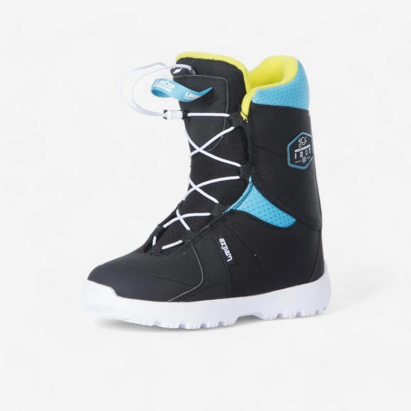 Boots Snowboard Enfant à Serrage Rapide All Mountain/freestyle, Indy 100 1 Boots Snowboard Enfant à Serrage Rapide All Mountain/freestyle, Indy 100