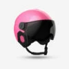 WEDZE CASQUE DE SKI À VISIÈRE ENFANT H-KID 550 ROSE PAILETTES