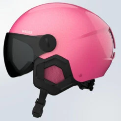 WEDZE CASQUE DE SKI À VISIÈRE ENFANT H-KID 550 ROSE PAILETTES -Horizon Glacial casque de ski a visiere enfant h kid 550 rose pailettes 4