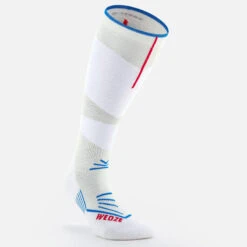WEDZE CHAUSSETTES DE SKI ET SNOWBOARD ADULTE - 500 - BLANC -Horizon Glacial chaussettes de ski et snowboard adulte 500 blanc 2