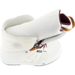WEDZE Chaussures De Snowboard All Mountain Femme Boogey 300 Fast Lock Blanches -Horizon Glacial chaussures de snowboard all mountain femme boogey 300 fast lock blanches 9