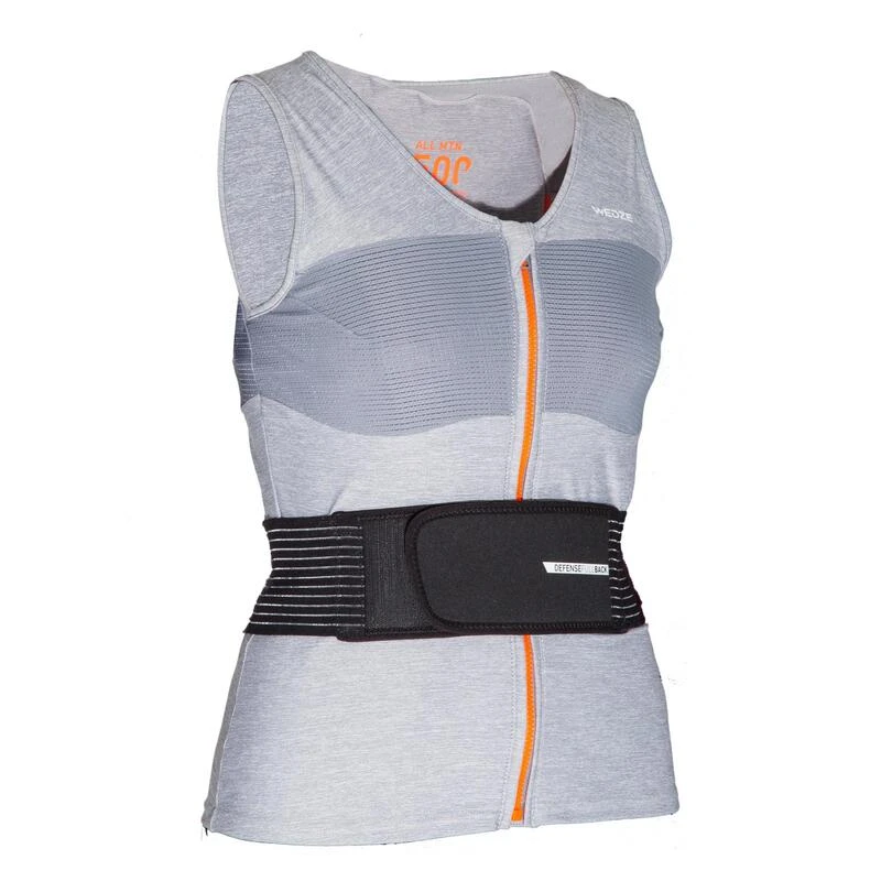 Gilet Protection Dorsale De Ski Et Snowboard Femme DBCK 500 Grise 3 Gilet Protection Dorsale De Ski Et Snowboard Femme DBCK 500 Grise – Image 3