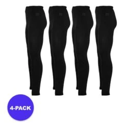 Heatkeeper Thermo Noir Jambières Thermo Pour Hommes 4-PACK