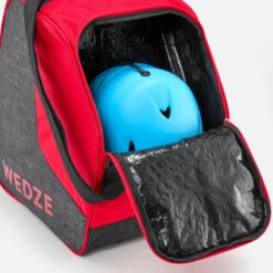 WEDZE HOUSSE DE CHAUSSURES DE SKI - 500 - GRIS ROUGE -Horizon Glacial housse de chaussures de ski 500 gris rouge 3