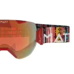 MATT Masque De Ski Synchro Tribands (avec 2 écrans) - Rouge -Horizon Glacial masque de ski synchro tribands avec 2 ecrans rouge 3