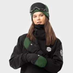 Moufles Thermiques Snowboard Et Ski Sports D'hiver Homme Et Femme Pitztal Green -Horizon Glacial moufles thermiques snowboard et ski sports dhiver homme et femme pitztal green 3