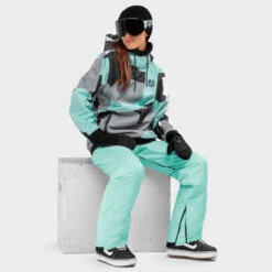 Pantalons Sports D'hiver SIROKO Glacier-W Turquoise Femme -Horizon Glacial pantalons sports dhiver siroko glacier w turquoise femme 3