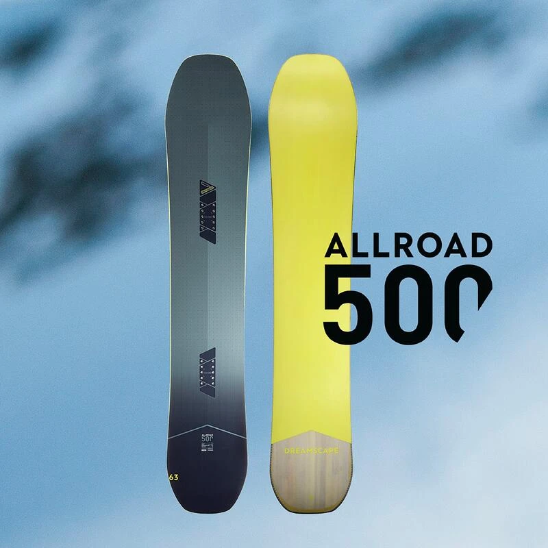 Planche De Snowboard Allmountain Freeride Homme - ALL ROAD 500 Grise 2 Planche De Snowboard Allmountain Freeride Homme - ALL ROAD 500 Grise â Image 2