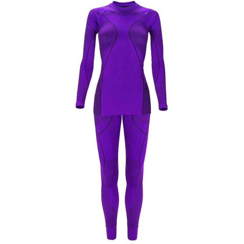 Set Sous-vêtements Thermiques Et Fonctionnels | Femmes | Seamless | Violet 1 Set Sous-vêtements Thermiques Et Fonctionnels | Femmes | Seamless | Violet