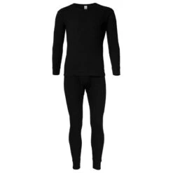 Set Sous-vĂȘtements Thermiques | Hommes | Doublure Polaire | Noir