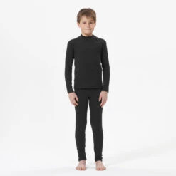 WEDZE Sous-vêtement De Ski Enfant - BL 100 Haut - Noir -Horizon Glacial sous vetement de ski enfant bl 100 haut noir 6