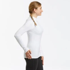 WEDZE Sous-vêtement De Ski Femme - 500 Haut - Blanc -Horizon Glacial sous vetement de ski femme 500 haut blanc 4