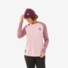 WEDZE Sous-vêtement De Ski Femme BL 590 Laine Mérinos Haut - Rose