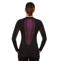 WEDZE Sous-vêtement De Ski Seamless Femme BL 580 I-Soft Haut - Noir/violet -Horizon Glacial sous vetement de ski seamless femme bl 580 i soft haut noirviolet 3