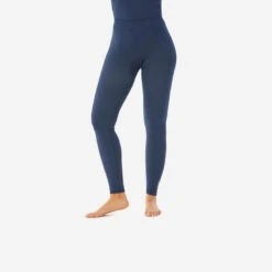 WEDZE Sous-vêtement Thermique De Ski Femme - BL 180 Seamless Bas Bleu Marine