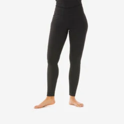WEDZE Sous-vêtement Thermique De Ski Femme - BL 500 Bas Noir