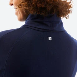 WEDZE Sous-vêtement Thermique De Ski Femme BL 520 Col Roulé - Noir -Horizon Glacial sous vetement thermique de ski femme bl 520 col roule noir 5