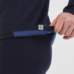 WEDZE Sous-vêtement Thermique De Ski Homme BL 900 Wool Neck Haut - Bleu Marine -Horizon Glacial sous vetement thermique de ski homme bl 900 wool neck haut bleu marine 6