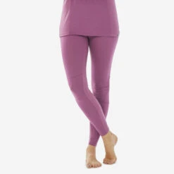 WEDZE Sous Vêtement Thermique De Ski Laine Mérinos Femme - BL 900 Bas Rose