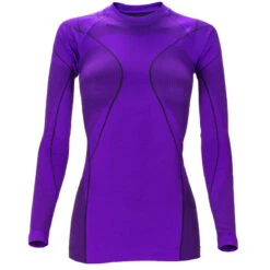 T-shirt Sportif | Sous-vĂȘtements Thermiques | Femmes | Sans Couture | Violet