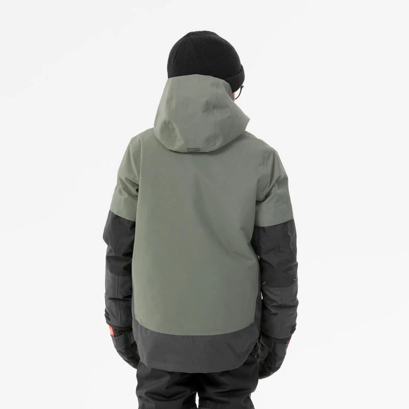 VESTE DE SNOWBOARD GARÇON LONGUE ET TRÈS RÉSISTANTE - SNB 500 - KAKI 3 VESTE DE SNOWBOARD GARÇON LONGUE ET TRÈS RÉSISTANTE - SNB 500 - KAKI – Image 3
