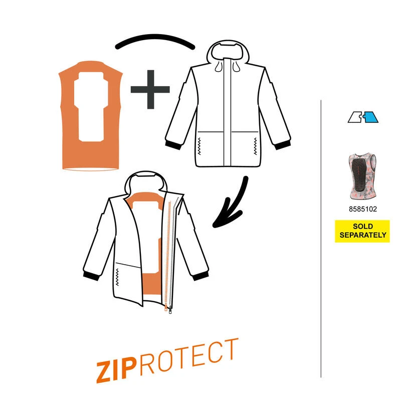 VESTE DE SNOWBOARD GARÇON LONGUE ET TRÈS RÉSISTANTE - SNB 500 - KAKI 6 VESTE DE SNOWBOARD GARÇON LONGUE ET TRÈS RÉSISTANTE - SNB 500 - KAKI – Image 6