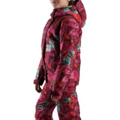 WEDZE Veste Ski Enfant Fille EVOSTYLE Imprimé Et Bordeaux -Horizon Glacial veste ski enfant fille evostyle imprime et bordeaux 4