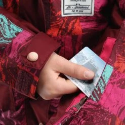 WEDZE Veste Ski Enfant Fille EVOSTYLE Imprimé Et Bordeaux -Horizon Glacial veste ski enfant fille evostyle imprime et bordeaux 7