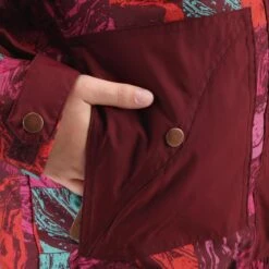 WEDZE Veste Ski Enfant Fille EVOSTYLE Imprimé Et Bordeaux -Horizon Glacial veste ski enfant fille evostyle imprime et bordeaux 8