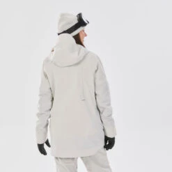 Veste Snowboard Femme Résistante Et 3 En 1 - SNB 900 Beige -Horizon Glacial veste snowboard femme resistante et 3 en 1 snb 900 beige 4