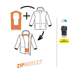 Veste Snowboard Femme Résistante Et 3 En 1 - SNB 900 Beige -Horizon Glacial veste snowboard femme resistante et 3 en 1 snb 900 beige 7