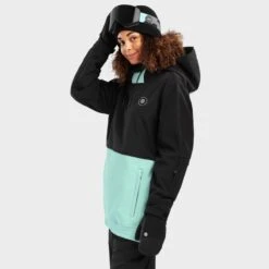 Veste Snowboard Femme Sports D'hiver W1-W Crystal Noir -Horizon Glacial veste snowboard femme sports dhiver w1 w crystal noir 2