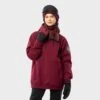 Veste Snowboard Femme Sports D'hiver W1-W Groenland Bordeaux