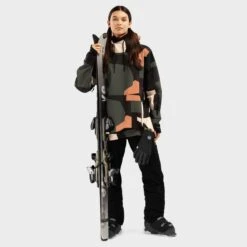 Veste Snowboard Femme Sports D'hiver W1-W Sandboard Noir -Horizon Glacial veste snowboard femme sports dhiver w1 w sandboard noir 3