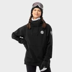 Veste Snowboard Femme Sports D'hiver W1-W Skywalk Noir