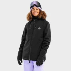 Veste Snowboard Femme Sports D'hiver W2-W McKinley Noir