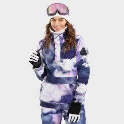 Veste Snowboard Femme Sports D'hiver W3-W Cloudmont Multicouleur