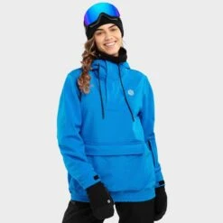 Veste Snowboard Femme Sports D'hiver W3-W Ollie Bleu
