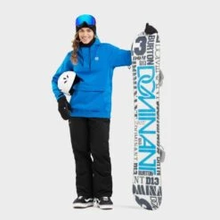 Veste Snowboard Femme Sports D'hiver W3-W Ollie Bleu -Horizon Glacial veste snowboard femme sports dhiver w3 w ollie bleu 3