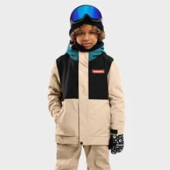 Veste Snowboard Garçon Sports D'hiver Enfants Vista Noir
