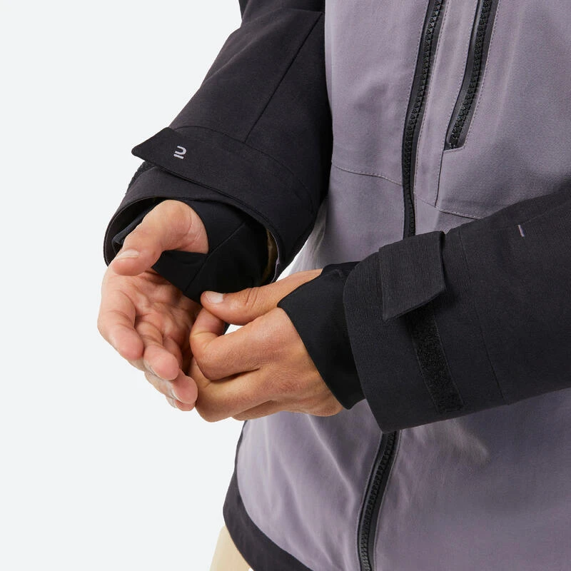Veste Snowboard Homme Compatible ZIPROTEC SNB 500 -Violette 9 Veste Snowboard Homme Compatible ZIPROTEC SNB 500 -Violette – Image 9