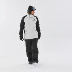 Veste Snowboard Homme - SNB 100 Grise -Horizon Glacial veste snowboard homme snb 100 grise 2