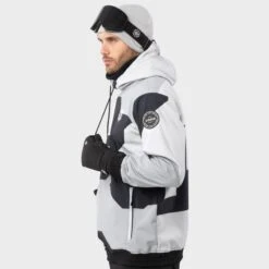 Veste Snowboard Homme Sports D'hiver W1 Tibet Gris -Horizon Glacial veste snowboard homme sports dhiver w1 tibet gris 2